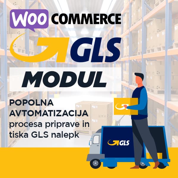 Woocommerce GLS modul za tiskanje nalepk