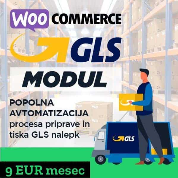 WooCommerce GLS vtičnik licenca za 1 mesec